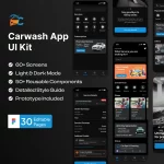 Car Wash App – Figma UI Kit