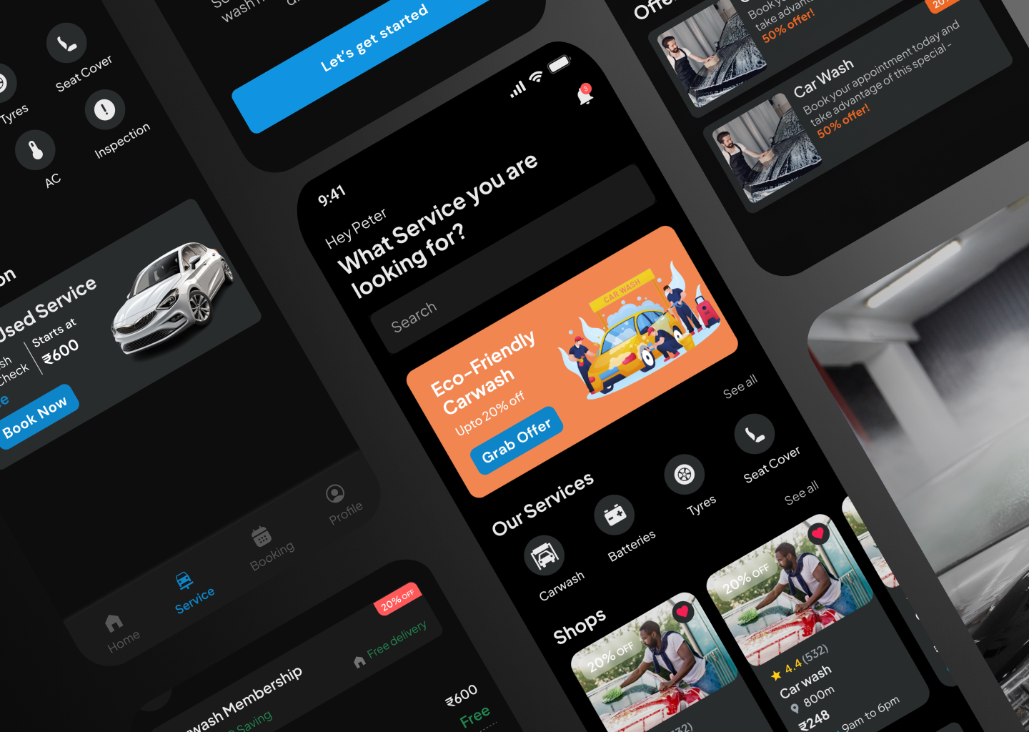 Car Wash App - Figma UI Kit - Image 2