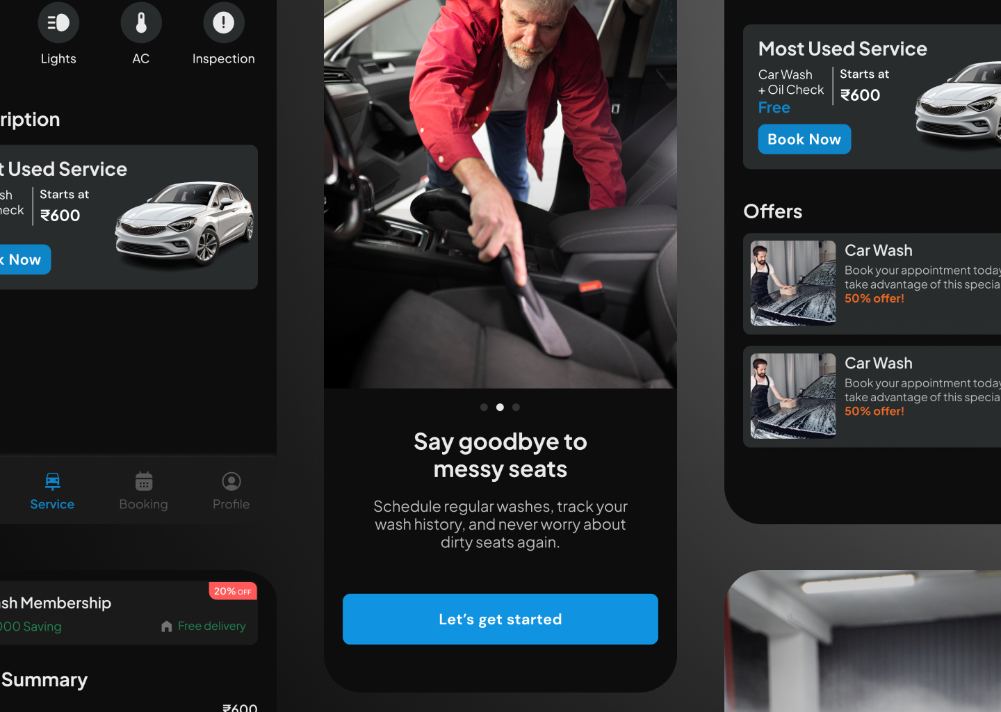 Car Wash App - Figma UI Kit - Image 3