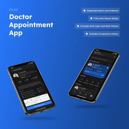 Doctor's app - Figma UI Kit for Healthcare Service