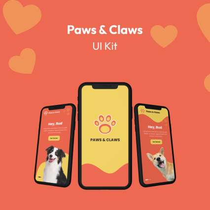 Paws & Claws - Figma UI Kit for Pet Care
